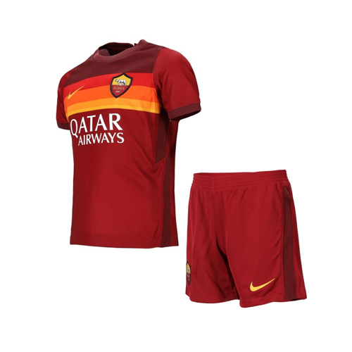 Kids Roma Home Soccer Kits Shirt With Shorts 2020/21